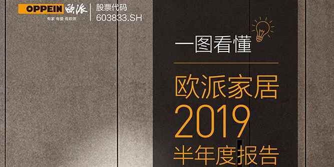 歐派家居逆勢穩健增長， 一圖看懂歐派2019年上半年財報